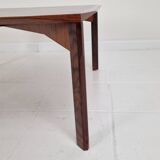Italian Square Coffee Table in Chamfered Walnut, Stildomus, 1960s