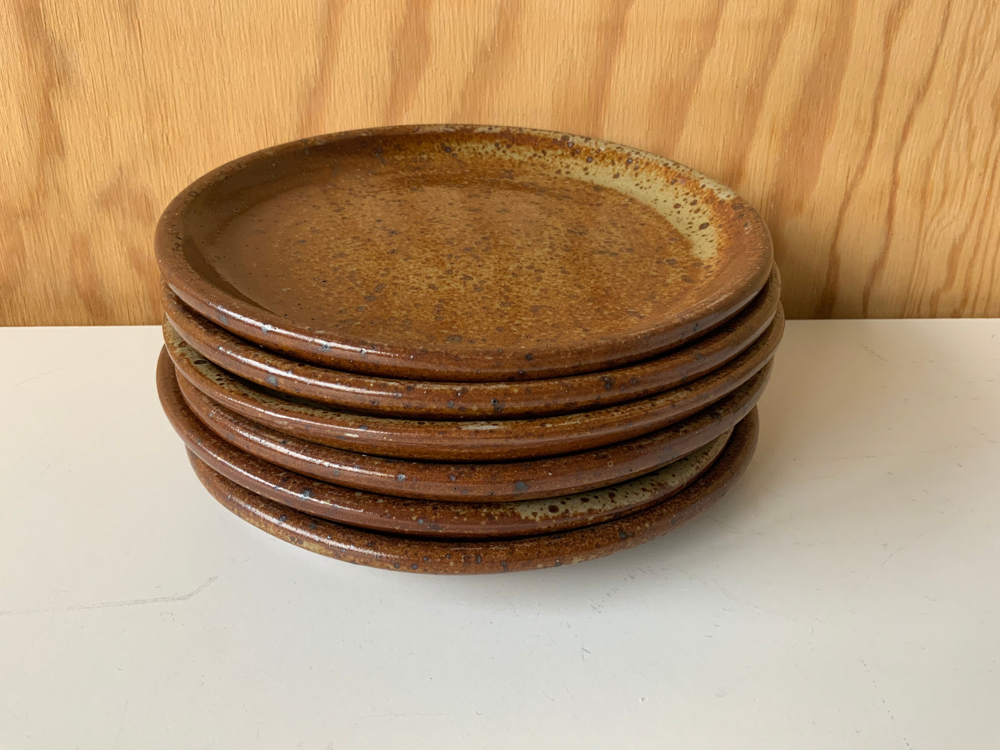 Selency stoneware plates x Monoprix Croisé Laroche