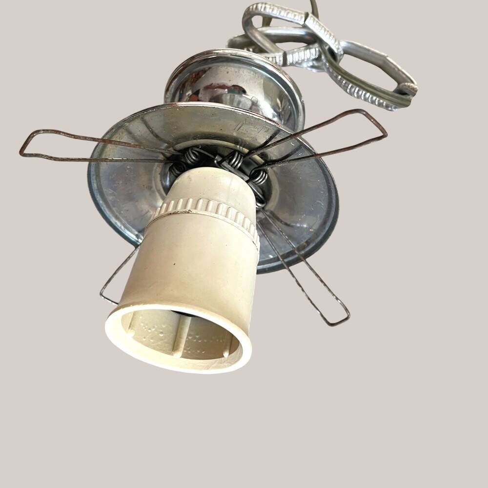 Art Deco style swirl glass light by Marinha Grande