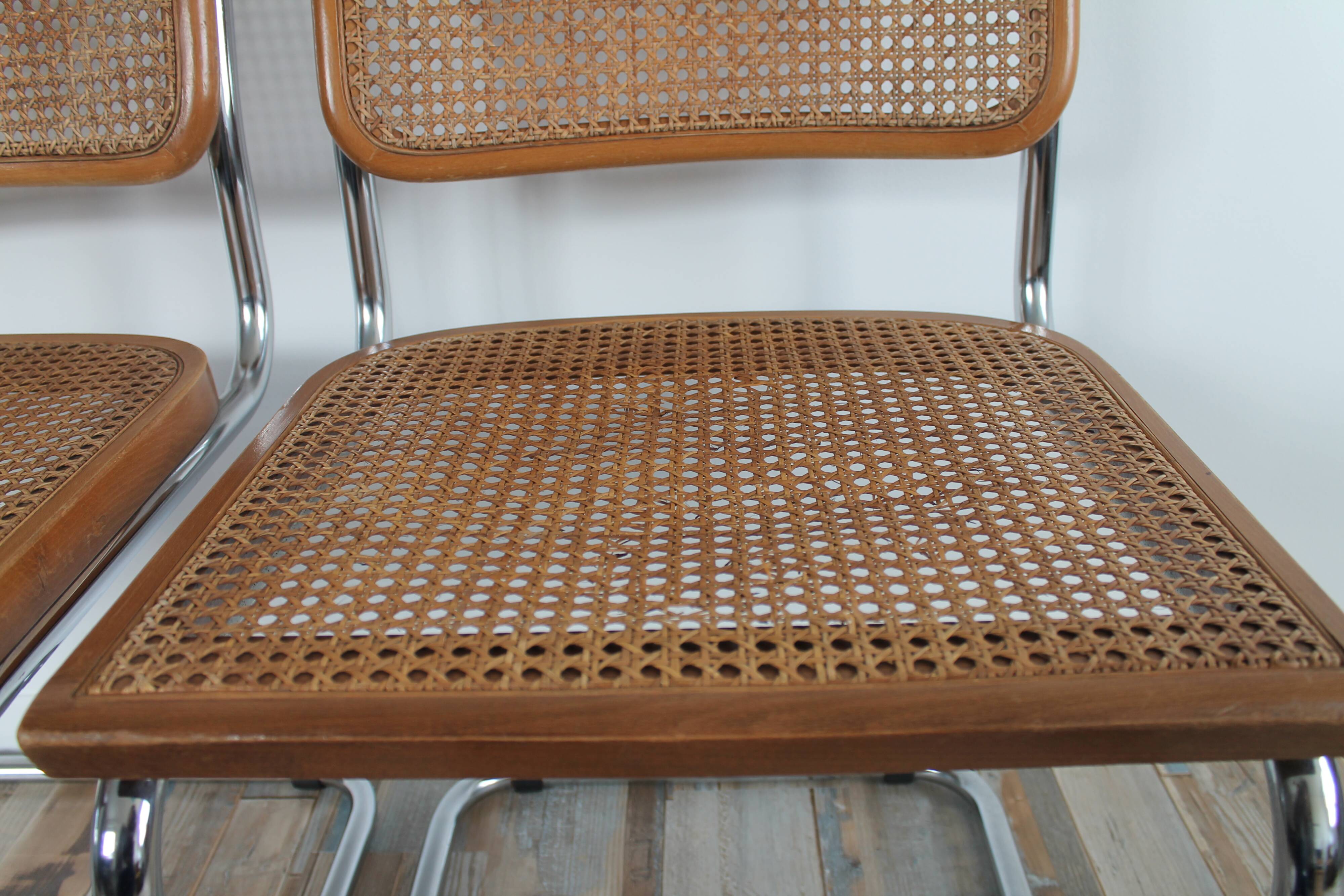 Lot 2 chairs Marcel Breuer Cesca B32