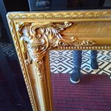 Beveled golden mirror 60 cm*72 cm