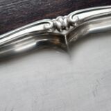 Vintage rectangular stainless steel tray - Rockery edge