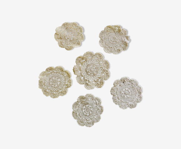 Napperons blanc en coton