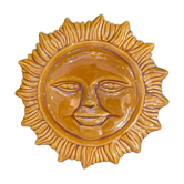 Glazed ceramic sun