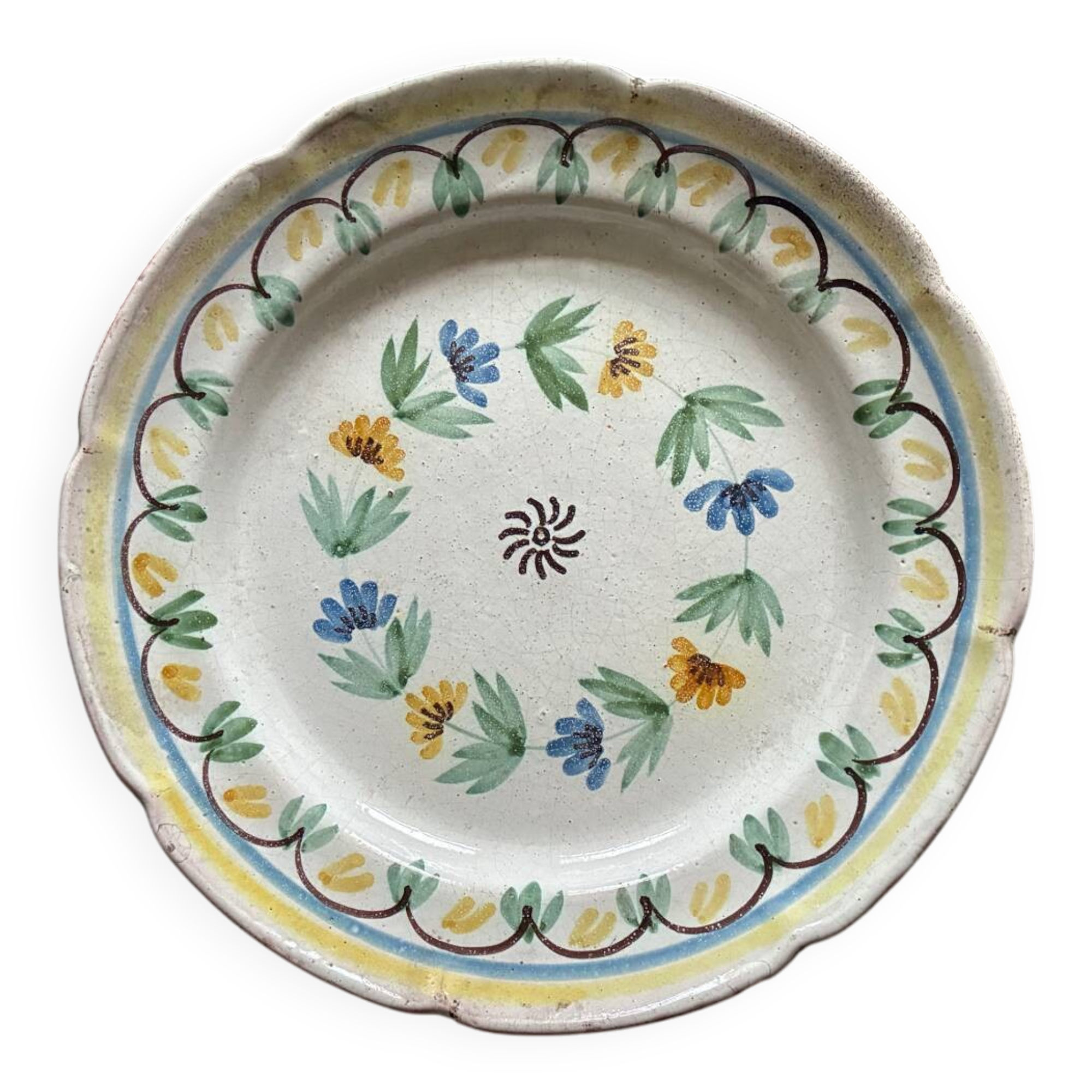 Eighteenth-century earthenware plate