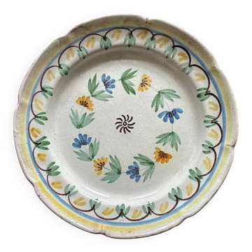 Eighteenth-century earthenware plate