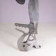 1990s abstract metal sculpture named: mensch mit mensch Guido Hafner German