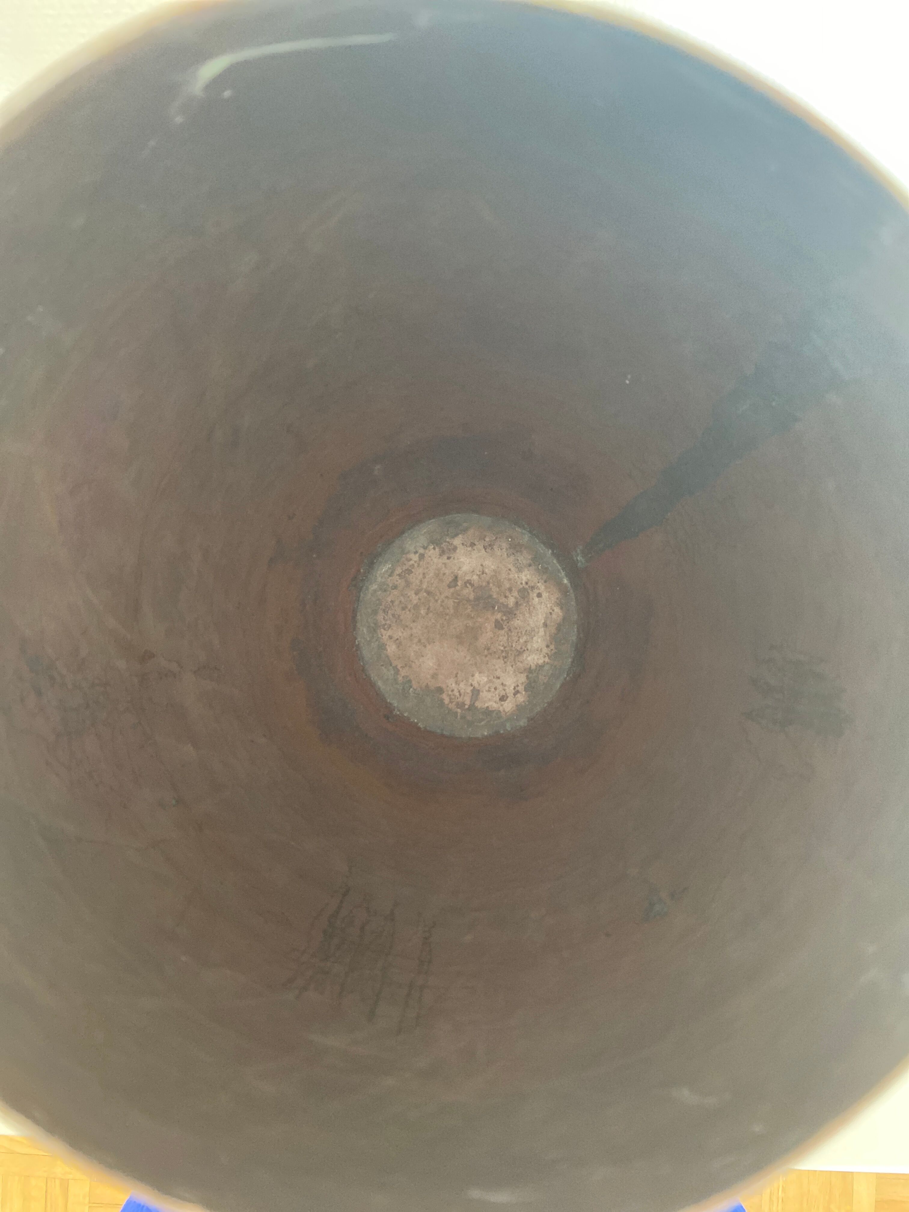 Antique copper vase