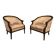 Pair of 80s bamboo-style armchairs