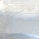 Service tray with silver metal belier 19th 77 X 52 cm