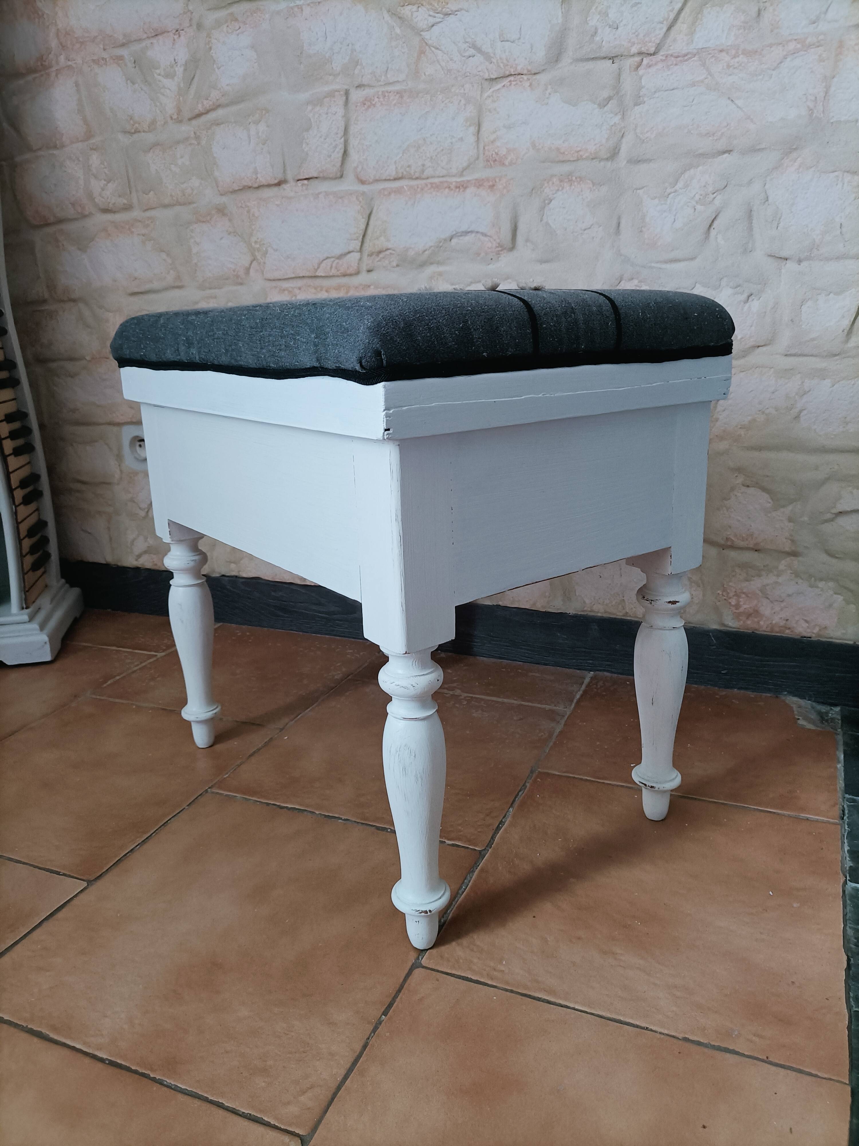 Modern storage stool - unique piece