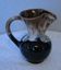 Blue, grey and brown flame stoneware jug