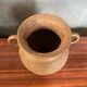 Antique vase with handles rhodes france ceramic beige vintage