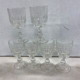 Set of 6 digestive glasses