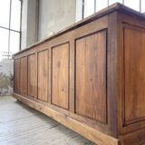 XXL solid oak counter sideboard