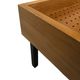Lit d'appoint vintage en bouleau design métal années 60