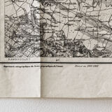 Old map of the surroundings of Paris