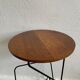 Table volante bois et métal vintage