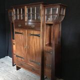 Art Nouveau mahogany display cabinet