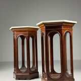 Ensemble de 2 vitrines italiennes du 19e siècle