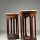 Set of 2 Italian display cabinets 19th century