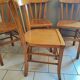 Vintage four-quarter bistro chairs