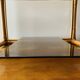 Vintage bamboo and smoked glass side table - end table