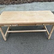Renovated farmhouse dining table in solid wood 160cm XXth century