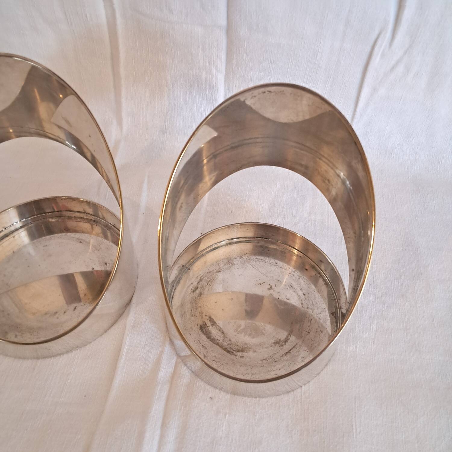 Pair of Paolo Gatti designer bottle holders