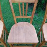 6 sanded bistro chairs
