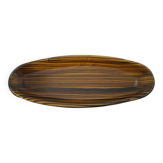 Grand plat vintage en céramique Domino Design by Sarreguemines