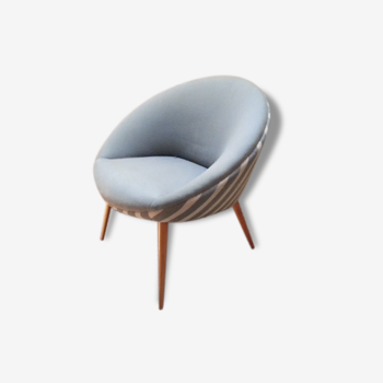 Fauteuil egg cup années 50