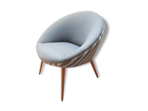 Fauteuil egg cup années 50