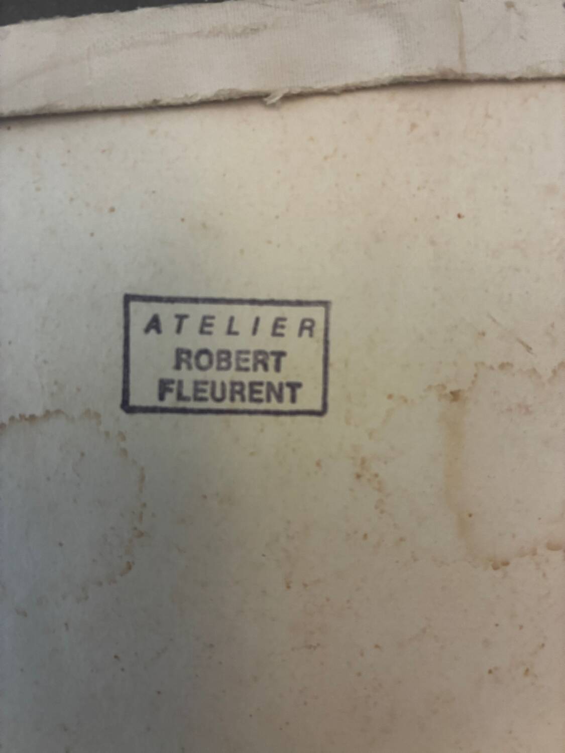 Painting, view of Saint Raphael 1964 by Robert Fleurent