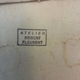 Painting, view of Saint Raphael 1964 by Robert Fleurent