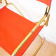 Red vintage pair of lafuma folding chairs