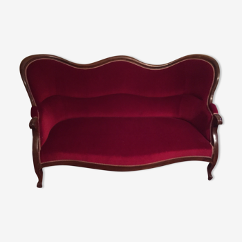 Beautiful baroque red sofa