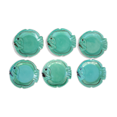 Six assiettes en céramique Vallauris par Georges Huger