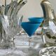 6 crystal cocktail glasses