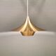 Ufo-like Danish hanging lamp, estimated from the 80s, made in copper colored lacquer.