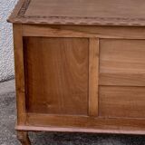 Carved solid Padouk chest of drawers 1950