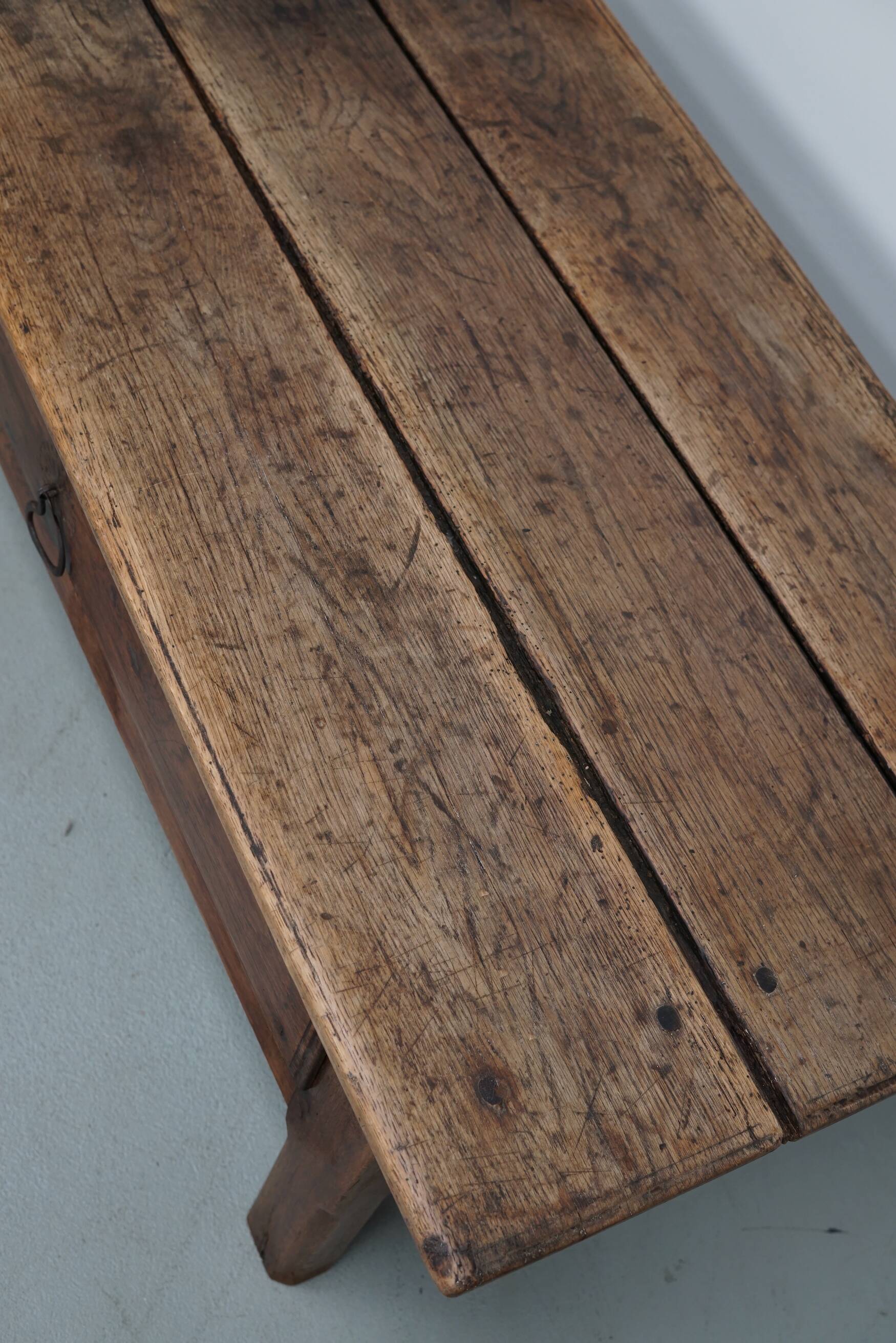 Spanish 18th Century Farmhouse Rustic Chestnut Coffee Table