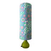 Table lamp with handmade lampshade
