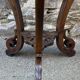 Colonial style pedestal table Indochina Asia vintage 1930s carved wood