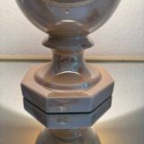 Beige glazed ceramic lamp from the 80s