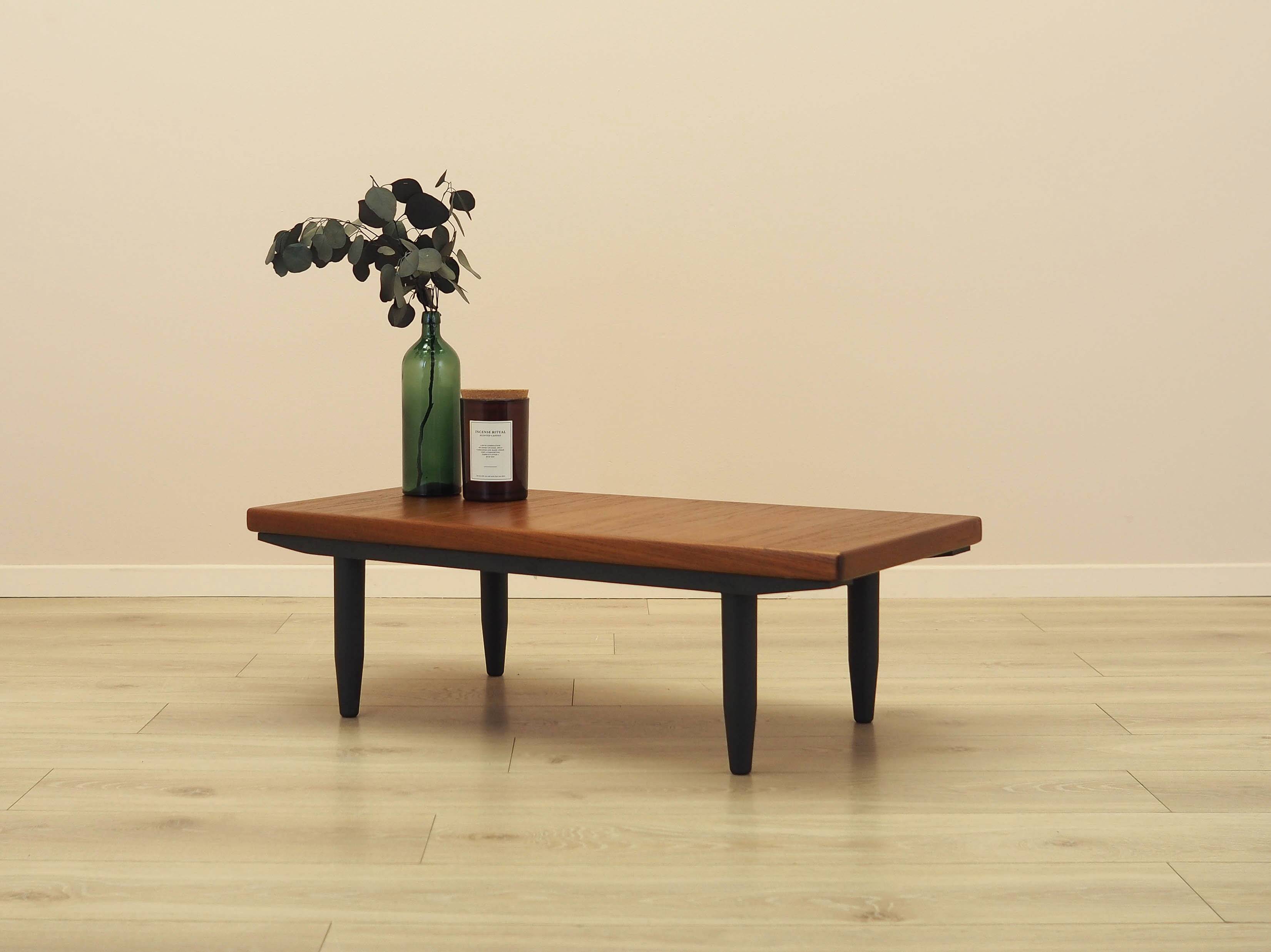 Danish teak coffee table, 1960s