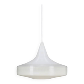 Lampe suspendue Rotaflex / Attribuée à John et Sylvia Reid / Teck / Design moderne du milieu du siècle / Années 1960