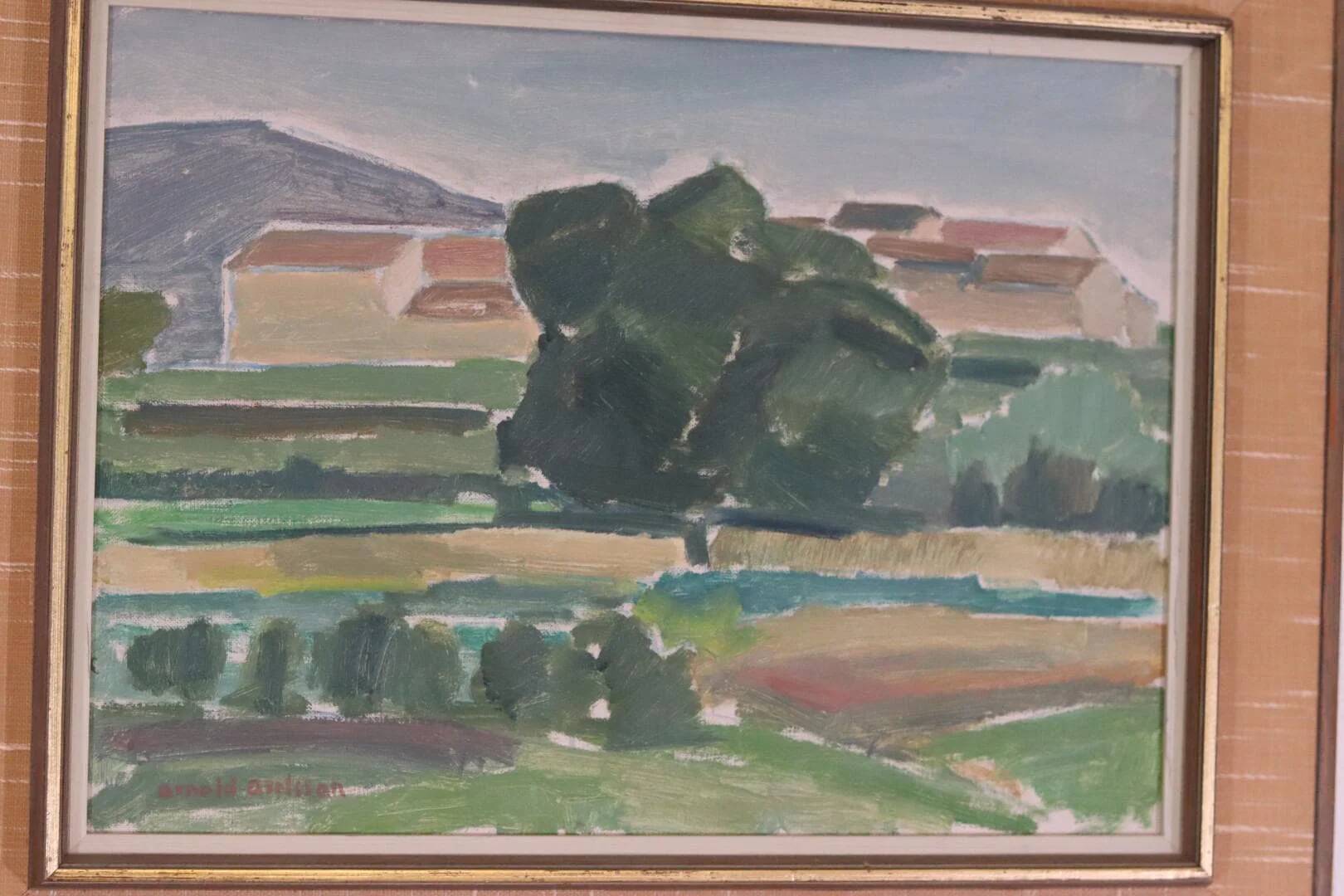 Sunset landscape by Arnold Axelsson