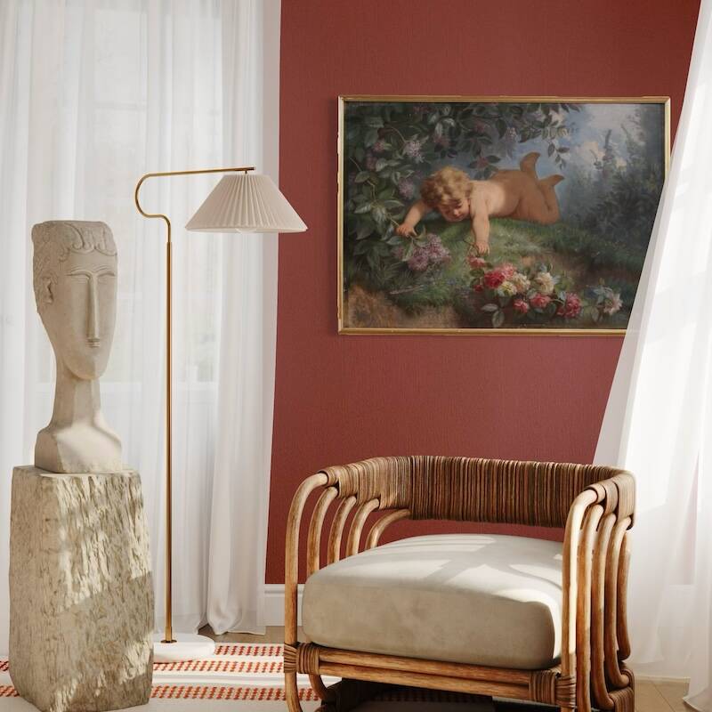 Italian painting Spring from 19th century