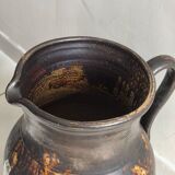 Saint Amand flamed stoneware pitcher